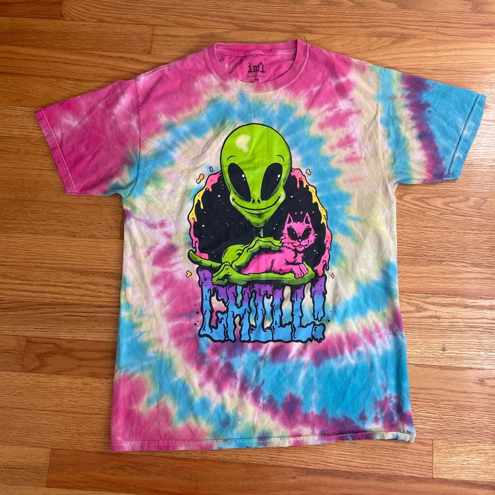 Vintage alien shirt Tie dye
